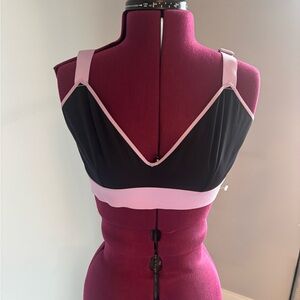 Chic Black and Pink Women's Bra